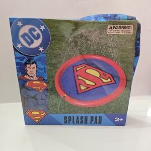 Superman 60" Inflatable Water Splashpad for Summer Fun and Water Play, Children